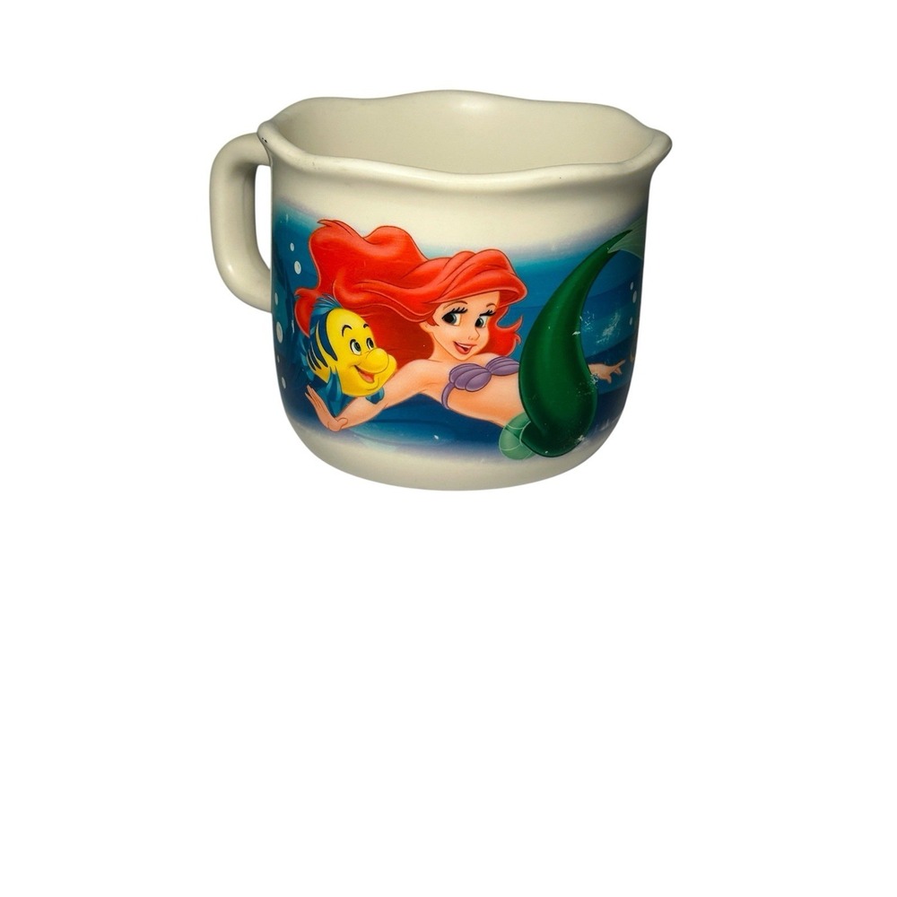 Vintage 90s Plastic Disney Little Mermaid Kids Cup